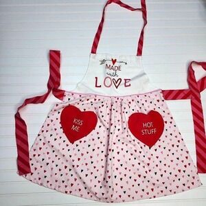 Conversation Hearts Made With Love Valentines Day Apron